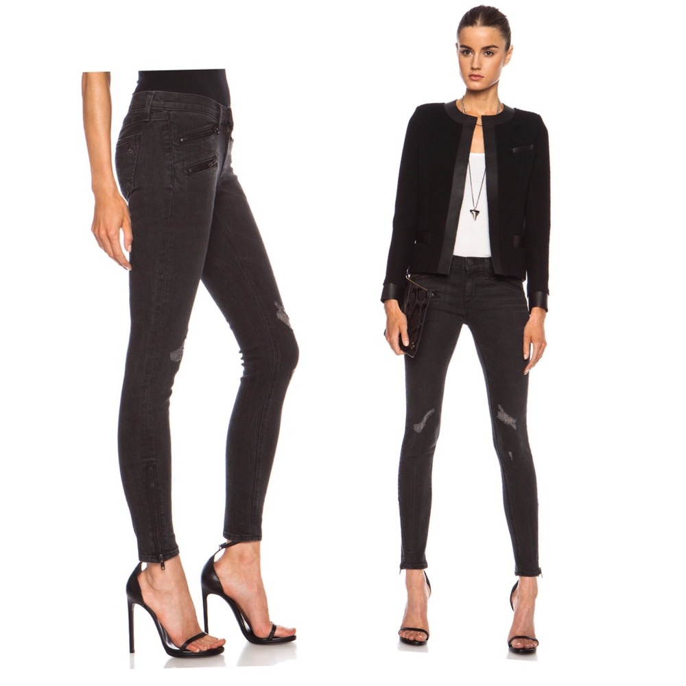 •rag & bone ‚RBW 23‘ distressed skinny jeans‘